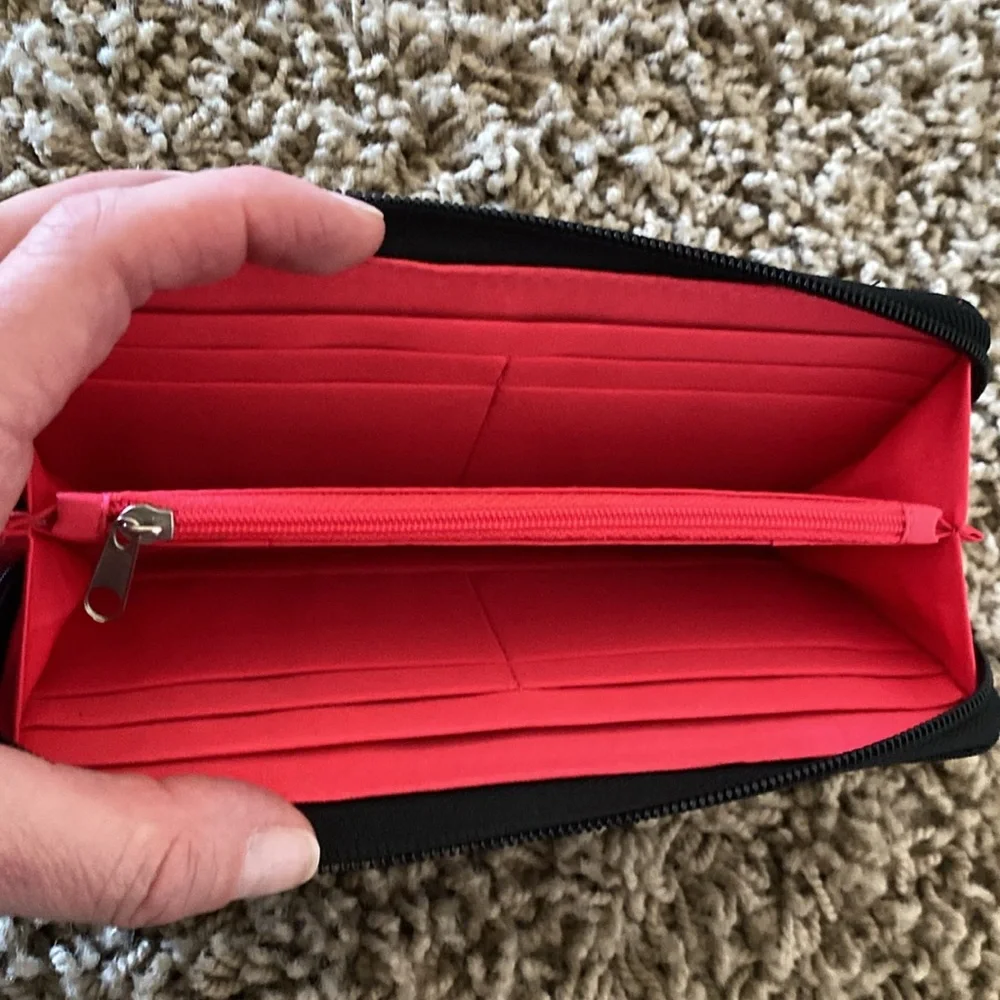 TRAVELON RFID Blocking Zip around travel Wallet‎ Nylon Black